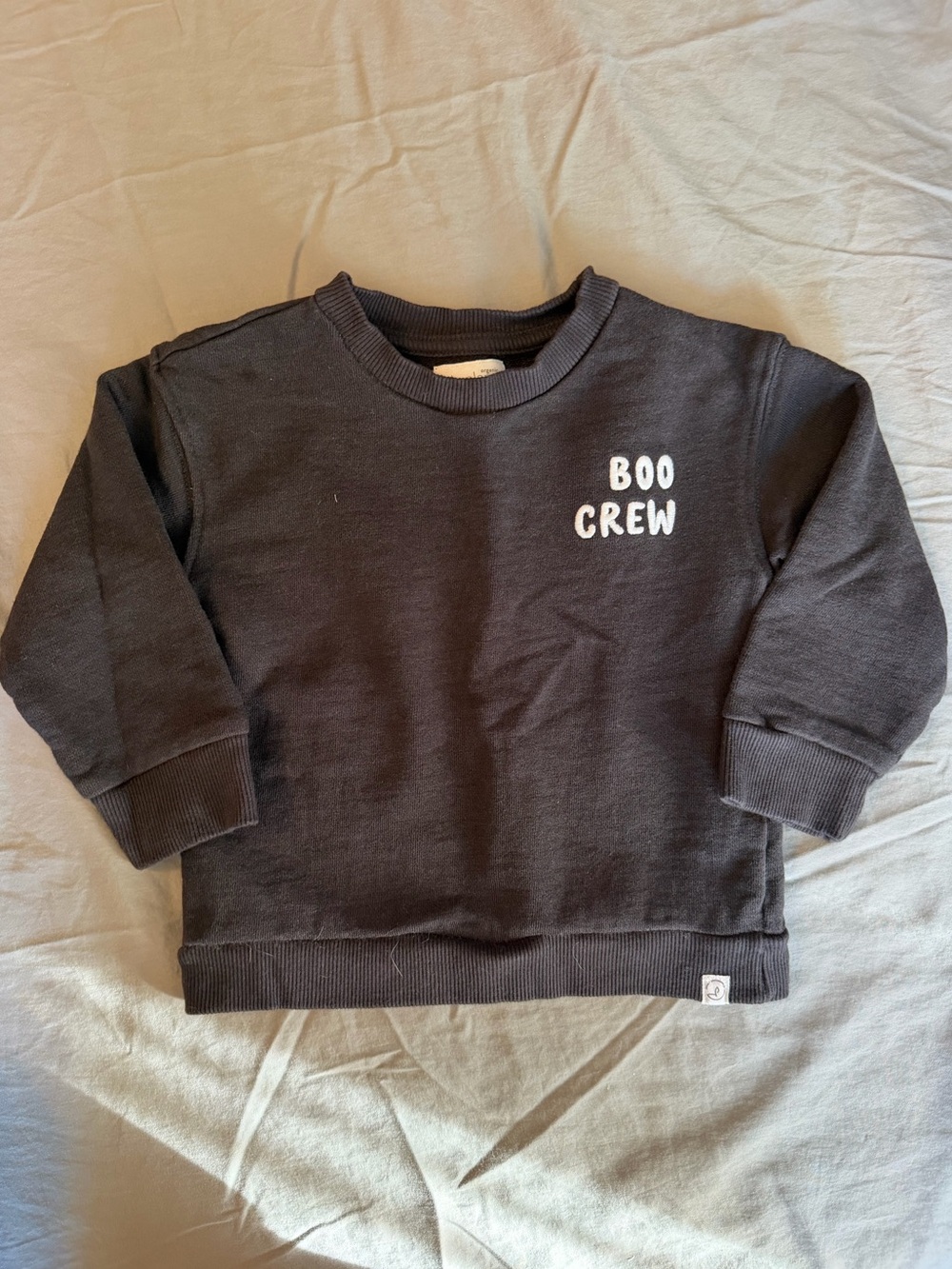 Kids Black 'Boo Crew' Graphic Sweatshirt